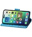 SoFetch Blauw Vlinder Bookcase Hoesje voor de iPhone 14 Pro Max