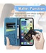 SoFetch Blauw Vlinder Bookcase Hoesje voor de iPhone 14 Pro Max