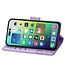 SoFetch Lichtpaars Vlinder Bookcase Hoesje voor de iPhone 14 Pro Max