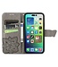 SoFetch Grijs Vlinder Bookcase Hoesje voor de iPhone 14 Pro Max