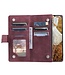 SoFetch Bordeaux Rood Portemonnee Ruiten Bookcase Hoesje voor de iPhone 14 Pro Max