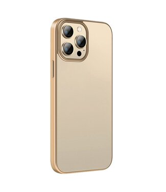 X-Level Goud Slim TPU Hoesje iPhone 14 Pro Max