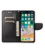 SoFetch Zwart Bloemen Bookcase Hoesje voor de iPhone 14 Pro Max
