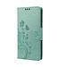 SoFetch Groen Bloemen Bookcase Hoesje voor de iPhone 14 Pro Max