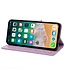 SoFetch Lichtpaars Bloemen Bookcase Hoesje voor de iPhone 14 Pro Max