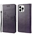 SoFetch Donkerpaars Bloemen Bookcase Hoesje voor de iPhone 14 Pro Max