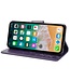 SoFetch Donkerpaars Bloemen Bookcase Hoesje voor de iPhone 14 Pro Max