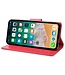 SoFetch Rood Bloemen Bookcase Hoesje voor de iPhone 14 Pro Max