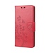 SoFetch Rood Bloemen Bookcase Hoesje voor de iPhone 14 Pro Max