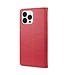 SoFetch Rood Bloemen Bookcase Hoesje voor de iPhone 14 Pro Max