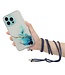 SoFetch Blauw Marmer TPU Hoesje met Koord voor de iPhone 14 Pro Max