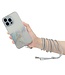 SoFetch Grijs Marmer TPU Hoesje met Koord voor de iPhone 14 Pro Max