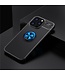 SoFetch Zwart / Blauw Ring Houder TPU Hoesje voor de iPhone 14 Pro Max
