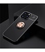 SoFetch Zwart / Rosegoud Ring Houder TPU Hoesje voor de iPhone 14 Pro Max