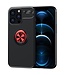 SoFetch Zwart / Rood Ring Houder TPU Hoesje voor de iPhone 14 Pro Max