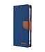 Mercury Goospery Blauw Stoffen Bookcase Hoesje voor de iPhone 14 Pro Max