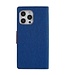 Mercury Goospery Blauw Stoffen Bookcase Hoesje voor de iPhone 14 Pro Max