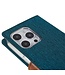 Mercury Goospery Groen Stoffen Bookcase Hoesje voor de iPhone 14 Pro Max