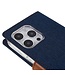 Mercury Goospery Donkerblauw Stoffen Bookcase Hoesje voor de iPhone 14 Pro Max