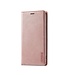 LC.IMEEKE Roze Magnetisch Klassieke Bookcase Hoesje voor de iPhone 14 Pro Max