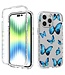 SoFetch  Blauwe Vlinders TPU Hoesje voor de iPhone 14 Pro Max