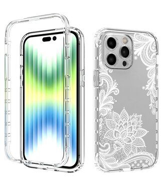 SoFetch Lace Flower TPU Hoesje iPhone 14 Pro Max