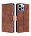 SoFetch Bruin Zacht Krokodillen Bookcase Hoesje voor de iPhone 14 Pro Max