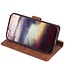 SoFetch Bruin Zacht Krokodillen Bookcase Hoesje voor de iPhone 14 Pro Max