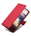 SoFetch Rood Zacht Krokodillen Bookcase Hoesje voor de iPhone 14 Pro Max