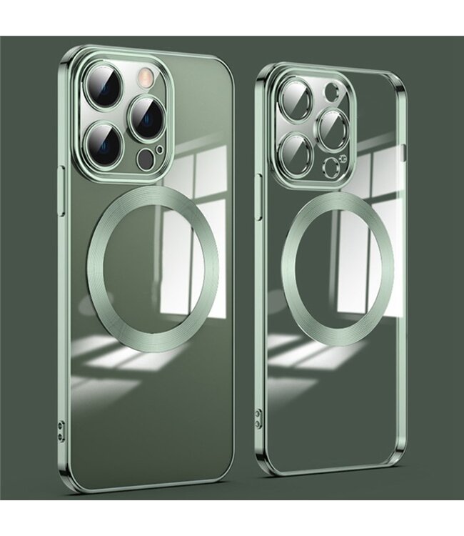 SoFetch Groen MagSafe Hybride Hoesje voor de iPhone 14 Pro Max