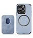 SoFetch Blauw Pasjeshouder Carbon 2-in-1 Hoesje voor de iPhone 14 Pro Max