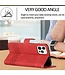 SoFetch Rood Ruiten Bookcase Hoesje voor de iPhone 14 Pro Max