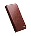 Qialino Bruin Elegant Bookcase Hoesje voor de iPhone 14 Pro Max