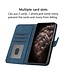 SoFetch Donkerblauw Ruiten Bookcase Hoesje voor de iPhone 14 Pro Max