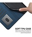 SoFetch Donkerblauw Ruiten Bookcase Hoesje voor de iPhone 14 Pro Max
