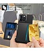 SoFetch Zwart Pasjeshouder Houder Hybride Hoesje voor de iPhone 14 Pro Max