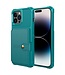 SoFetch Groen Pasjeshouder Houder Hybride Hoesje voor de iPhone 14 Pro Max