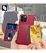 SoFetch Rood Pasjeshouder Houder Hybride Hoesje voor de iPhone 14 Pro Max