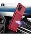 SoFetch Rood Pasjeshouder Houder Hybride Hoesje voor de iPhone 14 Pro Max