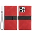 SoFetch Rood Twee kleuren Bookcase Hoesje voor de iPhone 14 Pro Max