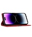 SoFetch Rood Twee kleuren Bookcase Hoesje voor de iPhone 14 Pro Max