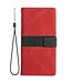 SoFetch Rood Twee kleuren Bookcase Hoesje voor de iPhone 14 Pro Max