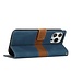 SoFetch Blauw Twee kleuren Bookcase Hoesje voor de iPhone 14 Pro Max