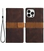 SoFetch Bruin Twee kleuren Bookcase Hoesje voor de iPhone 14 Pro Max