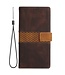 SoFetch Bruin Twee kleuren Bookcase Hoesje voor de iPhone 14 Pro Max