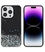 SoFetch Zwart Valbestendig Glitter TPU Hoesje voor de iPhone 14 Pro Max