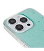 SoFetch Cyaan Valbestendig Glitter TPU Hoesje voor de iPhone 14 Pro Max