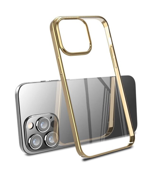 X-Level Goud Valbestendig Hardcase Hoesje voor de iPhone 14 Pro Max
