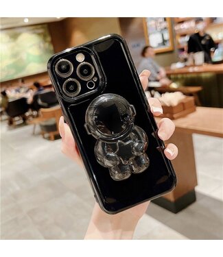 SoFetch Zwart Houder Astronaut TPU Hoesje iPhone 14 Pro Max