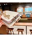 SoFetch Paars Ketting TPU Hoesje met Handriem voor de iPhone 14 Pro Max